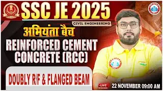 SSC JE 2025 | RCC | Doubly R/F & Flanged Beam | SSC JE Civil Engineering Classes | Aditya Sir