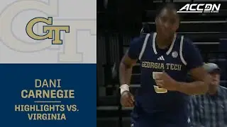 Georgia Tech's Dani Carnegie Continues To Dazzle Versus UVA