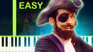 YOU ARE A PIRATE | Lazy Town - EASY Piano Tutorial