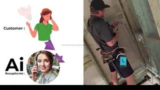 Ai receptionst handling an inbound call (Nope shes Ai not a real person)