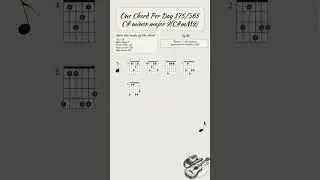 One chord per day 175/365: C#mM9 (C# minor major 9) #guitar #guitarlesson #guitartutorial #tabs
