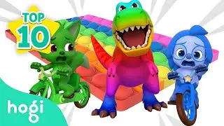 ЛУЧШИЕ ПЕСНИ МЕСЯЦА 🦖｜🎉 Pop It, Dino Chase, Learn Colors｜Hogi Pinkfong