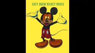 LEARN How to #Draw #mickeymouse easy in 5 minutes