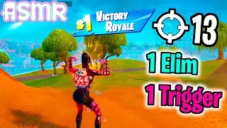 ASMR Gaming 🍀 Fortnite 1 Elim = 1 Trigger Word Relaxing Controller Sounds and Whispering 🎧