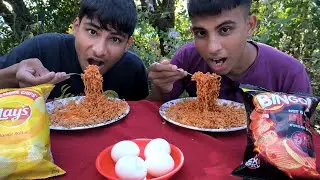 Buldak spicy mukbang ang aw