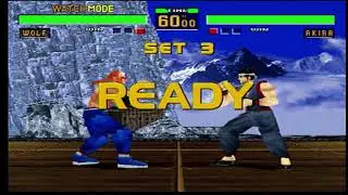 Virtua Fighter 2(Sega Saturn)-Wolf vs Akira II