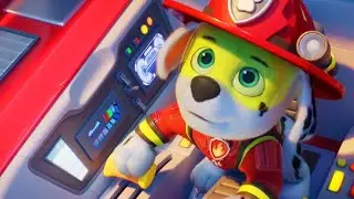 PAW PATROL THE MOVIE CLIP MARSHALL AND THE PUPS RESCUE PASSENGERS (2021)