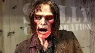 The Walking Dead ride animatronic & preview from Sally at IAAPA 2015