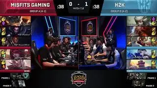 MSF vs H2K Highlights Game 2 | EU LCS Summer 2017 W5D2 | Misfits vs H2K Gaming