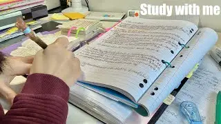 STUDY WITH ME 2hrs | Background noise,no music,no break | ASMR | real time｜motivation