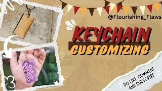 Customising rectangle shaped keychain with dot mandala #dotmandala #mirrorart #youtubeshorts #diy