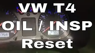 Сброс индикатора сервисного обслуживания VW T4 для Volkswagen Transporter T4. Сброс масла и датчи...