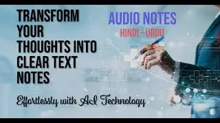 Audio Notes Ai Speech to Text Tool Demo (  Hindi Urdu )