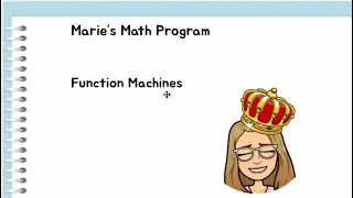 Function Machines Part 1 ( adding and subtracting)
