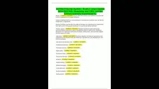 Certified Internal Auditor  Exam 1 Latest Update 2024/2025 200 Questions and Correct Answers