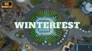 4K Drone Footage - Kings Island's WinterFest