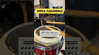 How to play a TRIPLE PARADIDDLE!#drums