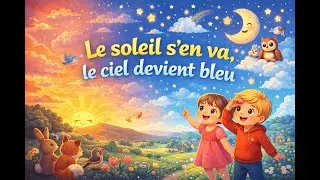 Le soleil s&rsquo;en va le ciel devient bleu (🎵 Chanson pour enfants)