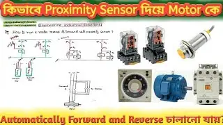 How to run a motor reverse & forward with proximity sensor?