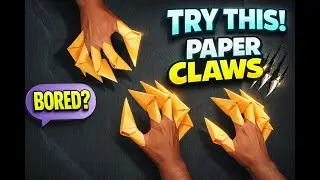 Paper Claws 😎 | Easy DIY Craft/easy crafts #shorts#ytshorts#ASMR#trending