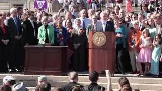 Governor Mark Dayton Signs The Marriage Equality Bill