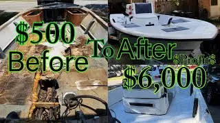 Мой первый обмен лодки с 800 до 6000 долларов. Посмотрите! (CajunCenterConsol19'TEdition)