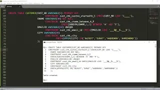 SQL - Lecture 3 - Default Expression & Check Constraints - Oracle - Practical Demonstrations