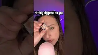 Sticky Lipgloss Application 💄 #asmr #lipglossapplication #shorts #triggersforsleep #mouthsounds