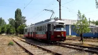 TRAMVAI BOMBARDIER SGP al RAT Craiova la manevre prin depou --  #658