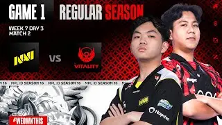 NAVI vs BIGETRON BY VITALITY | Regular Season Week 7 Day 3 | Game 1 | #MPLIDS16