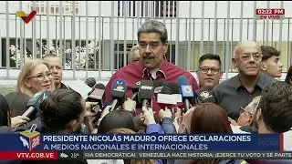 Presidente Maduro vota en las elecciones de gobernadores y diputados este 25 de mayo de 2025