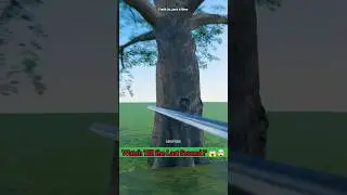 What If an Unstoppable Car Hits an Unbreakable Tree? 🚗🌳💥 #shorts