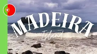 Volcanic Beach & Atlantic Surf | Porto da Cruz Madeira 🇵🇹 | Relax with Ocean Sounds