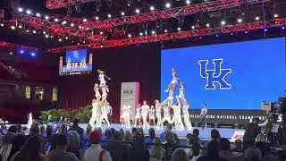 University Of Kentucky Cheerleading - COED D1A - UCA Finals 2023 (crowd view)