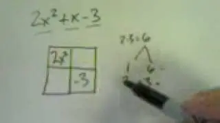 Factoring Using The Box Method