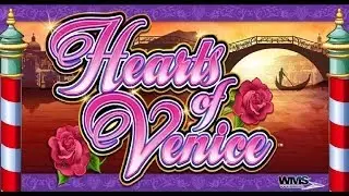 WMS Gaming - Super Hot Hot Respin Hearts of Venice Slot Bonus