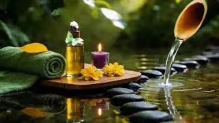 Relaxing Music for Deep Sleep 🌿 Bamboo Water Sounds for Stress Relief & Calm Mind