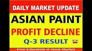 Asian Paints Q3 Results Shock 😲 | Net Profit Declines 📉 | Stock Impact
