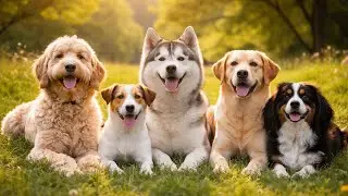 Relaxing Dogs in Nature 🌿 Soothing Music for Stress Relief & Calm Vibes