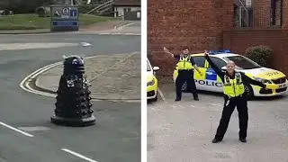 Daleks, rapping police and dance routines: creative ways we are being encouraged to stay home