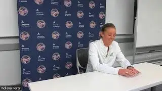 Indiana Fever: Caitlin Clark & head coach Christie Sides speak to media before playing Dallas Wings
