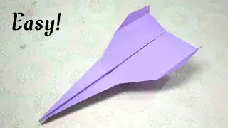 How to Make an Easy Best Paper Airplane jet ? Origami paper airplane that fly far.
