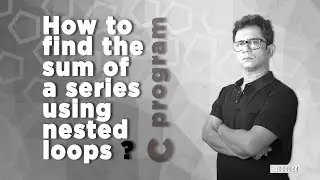 How to find the sum of a series using nested loops?