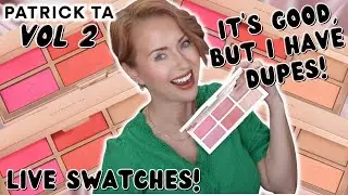 LIVE SWATCHES + DUPES NEW Patrick Ta MAJOR Headlines Blush Palette VOL 2 | Steff's Beauty Stash