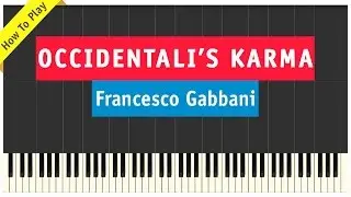 Francesco Gabbani - Occidentali's Karma - Piano Cover (How To Play Tutorial)