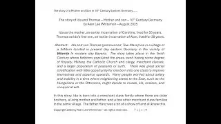 A past life story of Caroline and Alan in tenth century Germany.