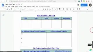 Creating a Self-Care Plan