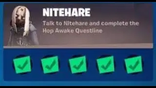 Complete NITEHARE 'Hop Awake Questline' PUNCHCARD (Full Guide) | Fortnite Chapter 2 Season 8