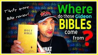 The mysterious origins of those Gideon's Bibles! (thrifted Bible review)