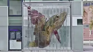Anamorphic sculpture by artist Thomas Medicus